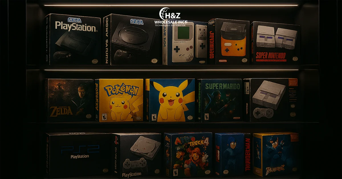 Game console inventory shelf | Wholesale Electronics USA